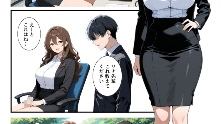 ビッチな先輩のエロ過ぎるSEX指導！とある後輩は例外でした？！
