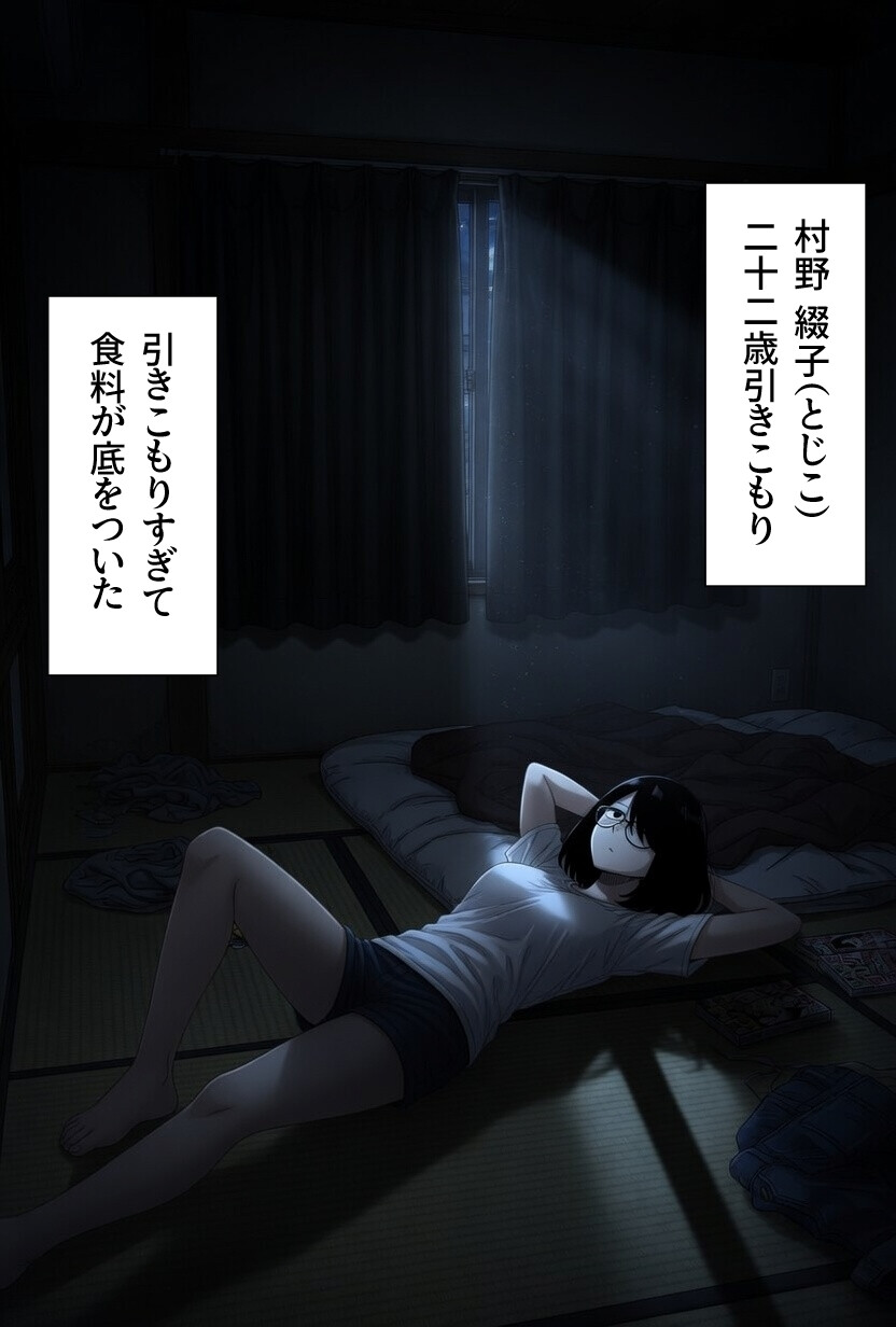 引きこもり女に餌付けしてたら、セックスさせてくれるようになった。【モザイク版】