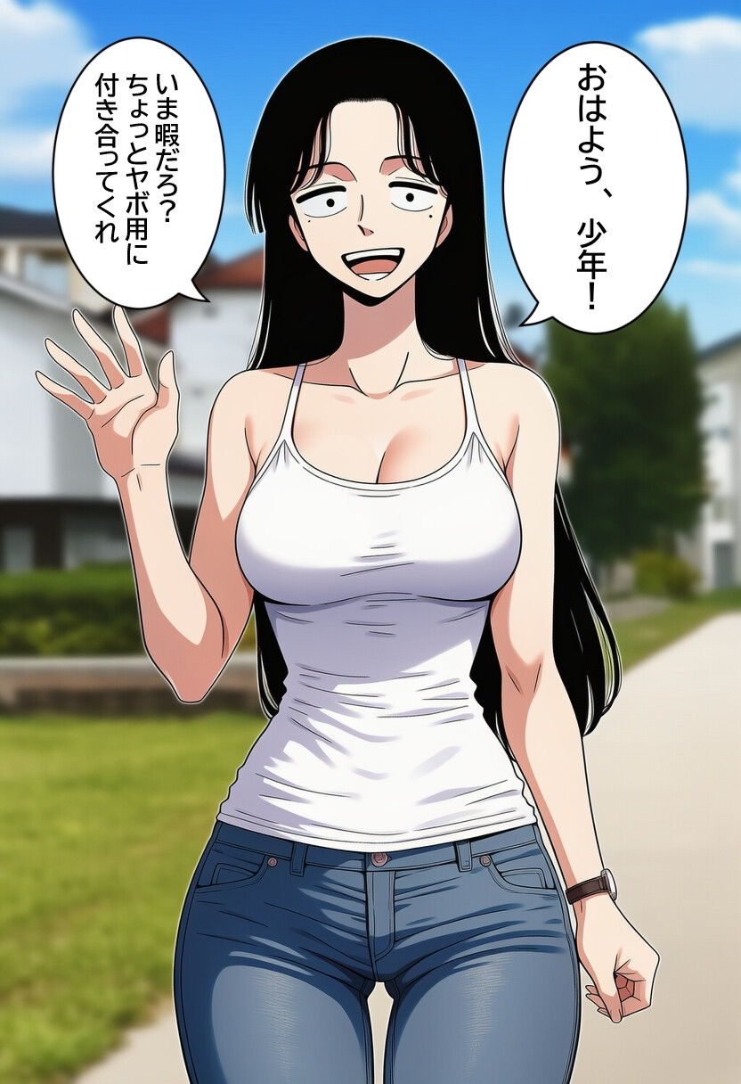 僕のことを「少年」と呼ぶ近所のお姉さんに、無責任中出しして孕ませる。【モザイク版】