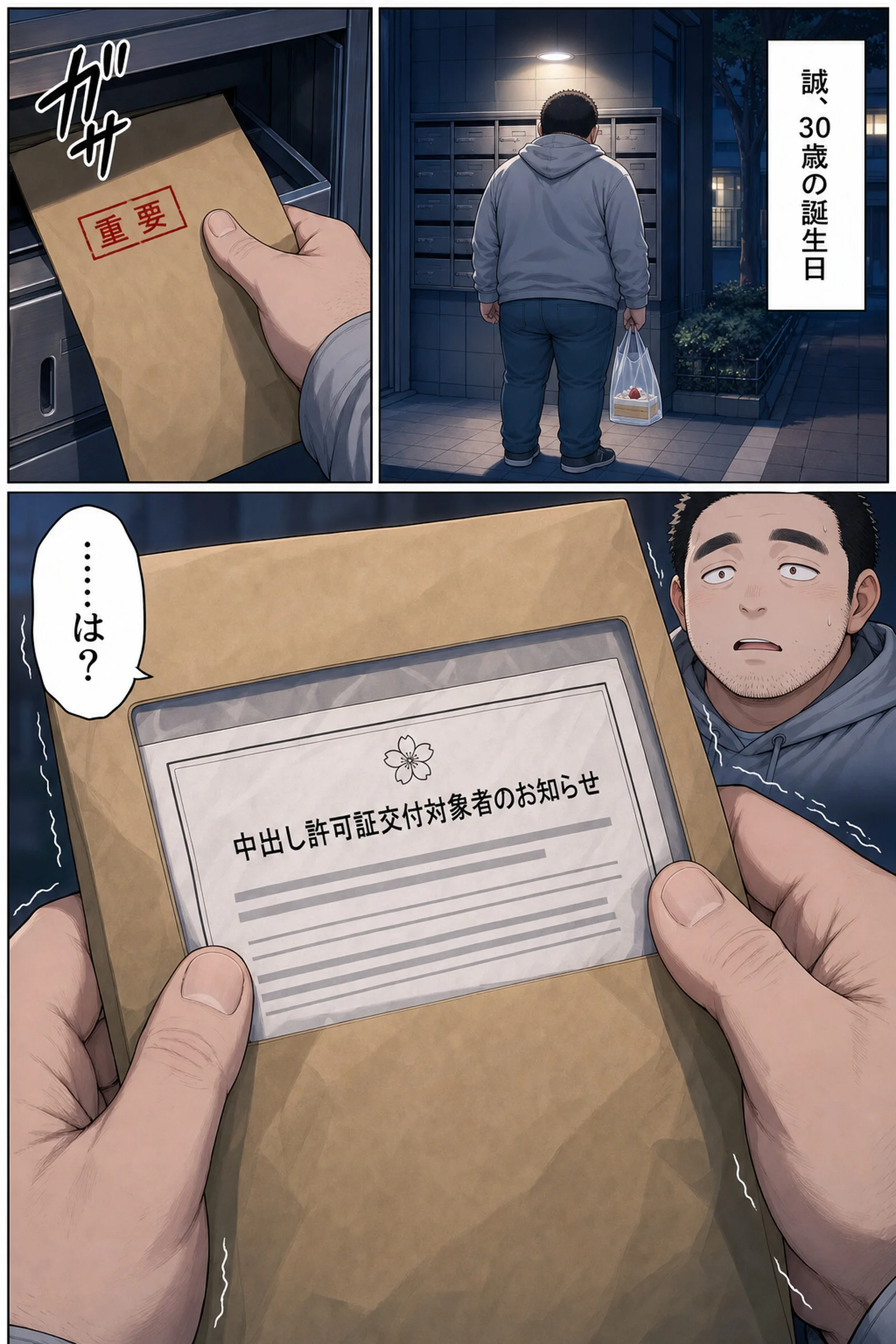 中出し許可証、交付されました【モザイク版】