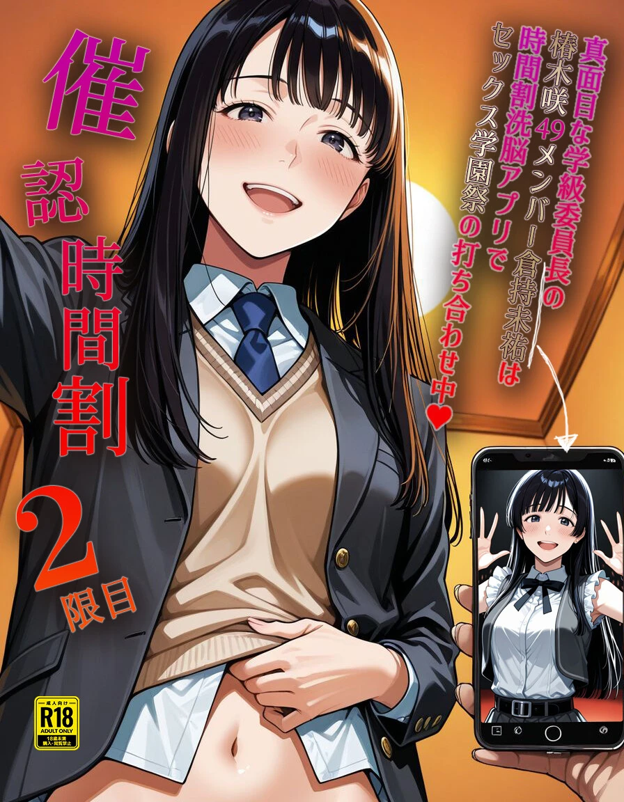 催●時間割2 〜真面目な学級委員長の椿木咲49メンバー倉持未祐は時間割洗脳アプリでセックス学園祭の打ち合わせ中◆〜（1）（単話）【モザイク版】