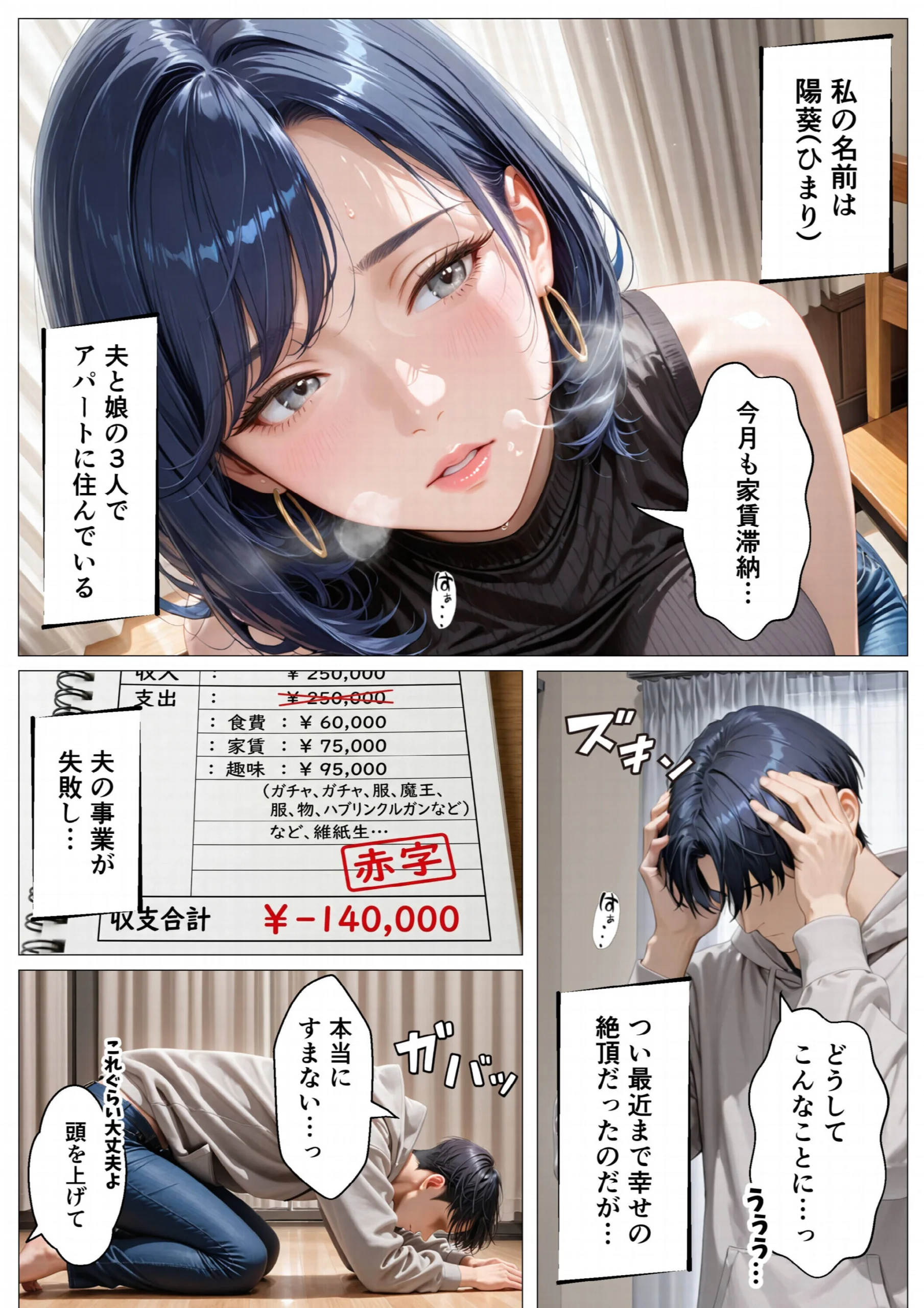 孕ませアパート 親子揃って完全に堕ちるまで（1）（単話）【モザイク版】