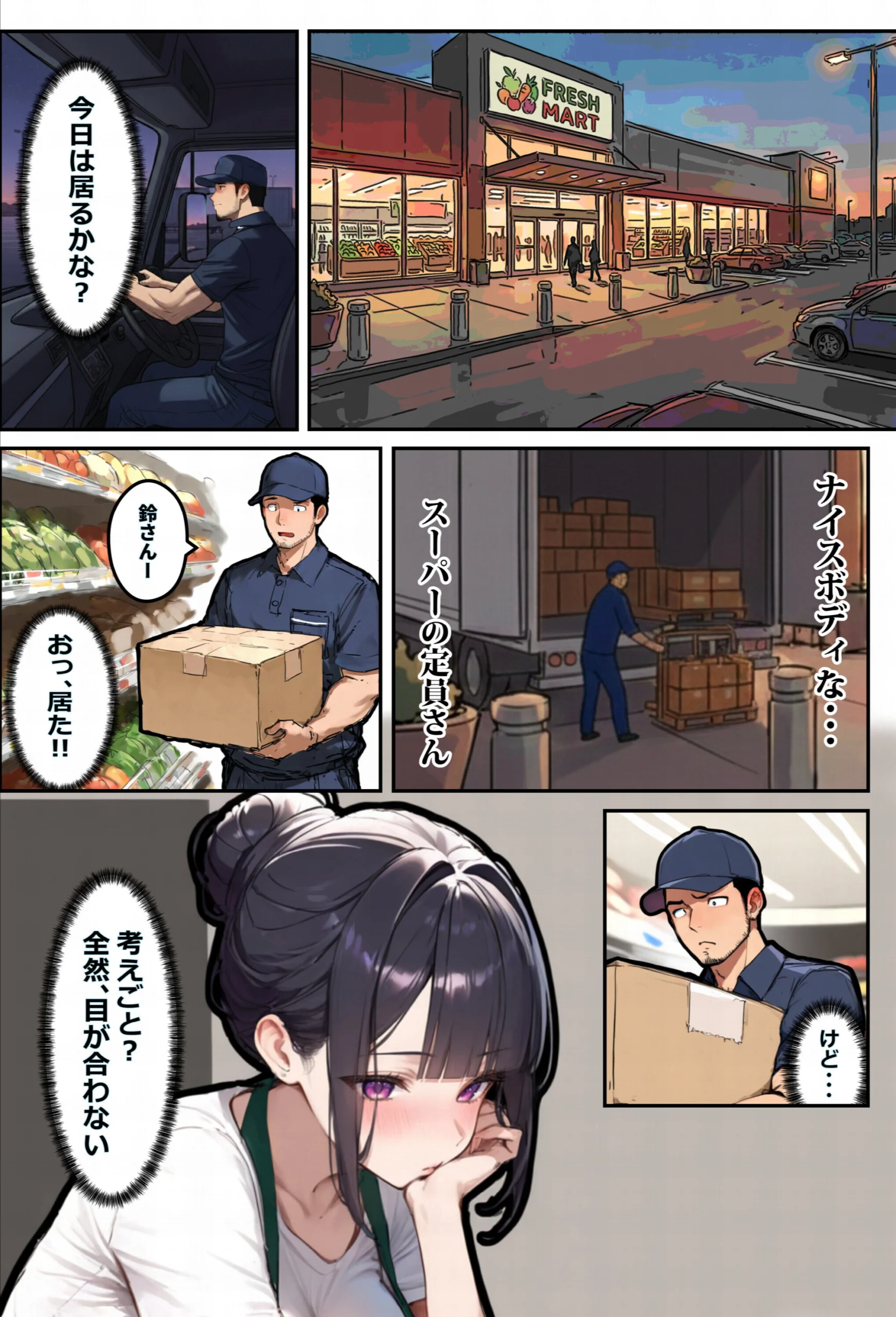 バ先のパートの主婦（28）が裸エプロンで誘惑して来たのでお返しに最大火力でマ〇コをグリグリした結果…（1）（単話）【棒消し修正版】