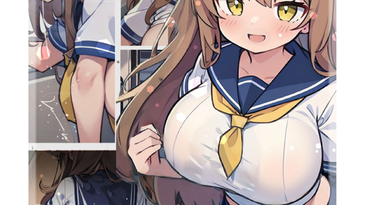 駅につくまで終わらないっ どちゃシコ女子●生と連続絶頂 モザイク版