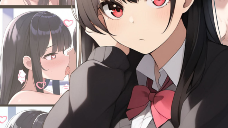 クール系黒髪美少女のクラスメイトと●●でラブラブえっちする話 モザイク版