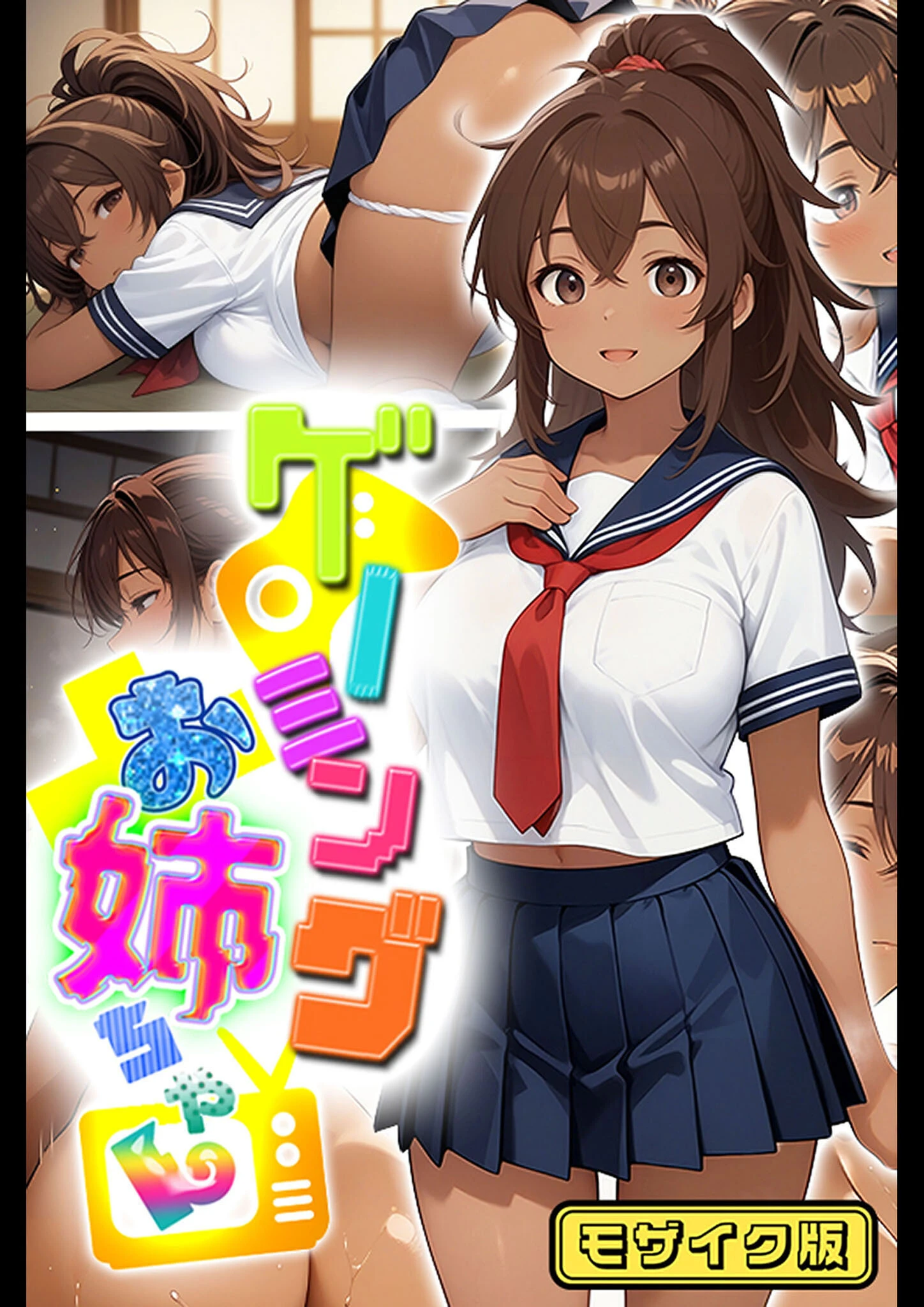 ゲーミングお姉ちゃん【褐色巨乳ギャル姉と格ゲー勝負で精通ボーイ！コマンドミスでティウンティウン！】 モザイク版