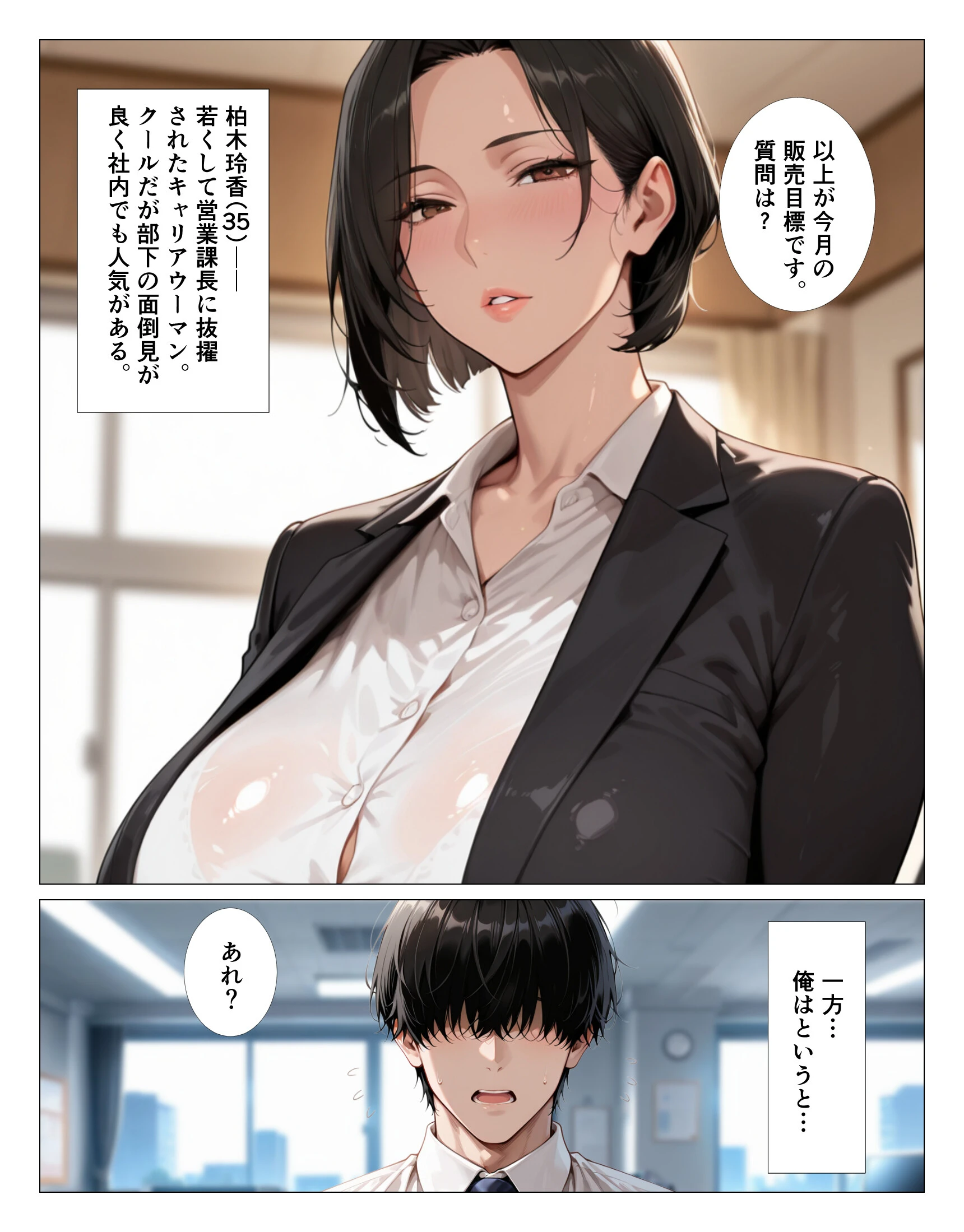肉食過ぎるクールな上司に出張先で中出しさせられ続けた話【モザイク版】