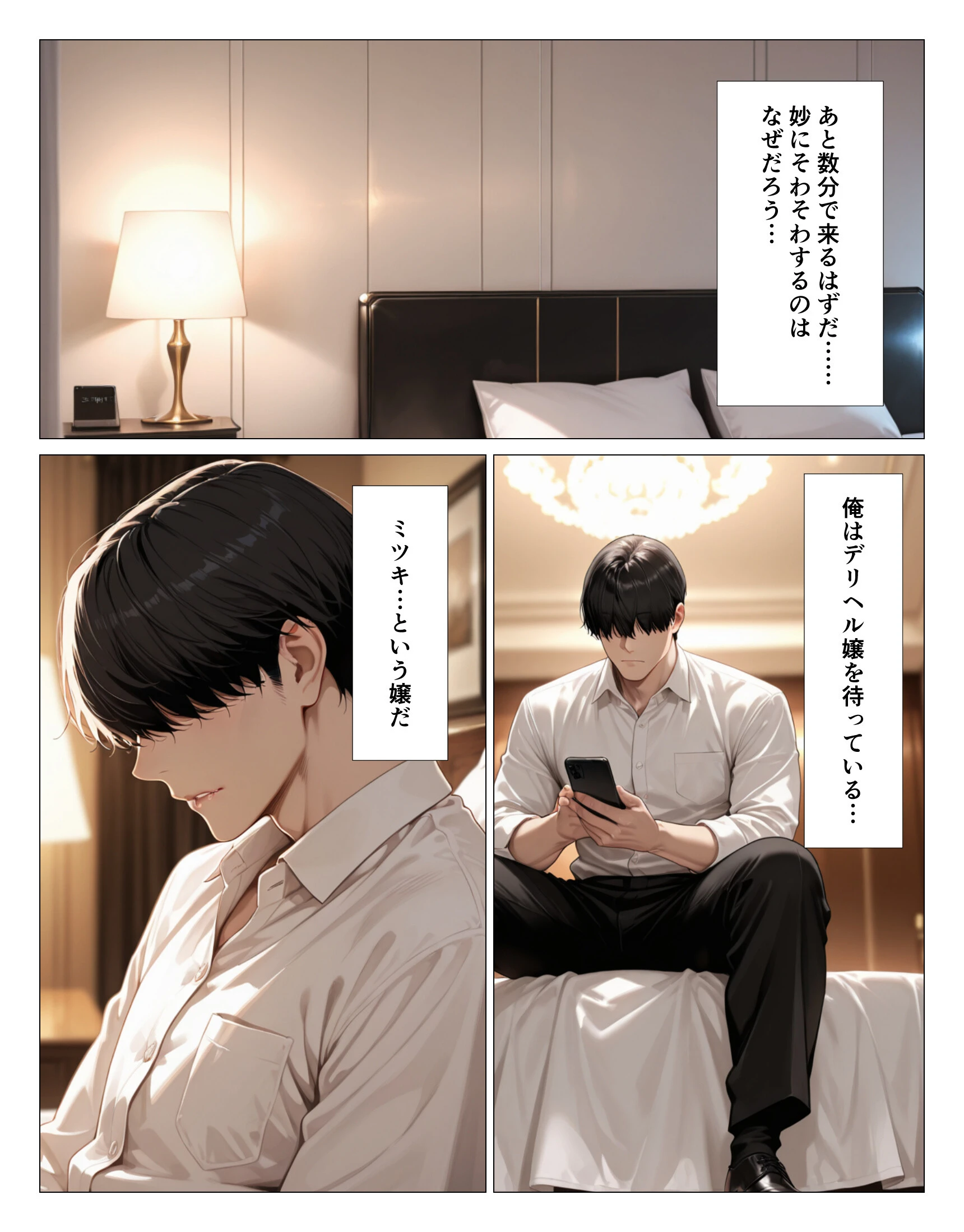 クール系上司がデリヘル嬢だったので爆乳吸って中出しした話【モザイク版】