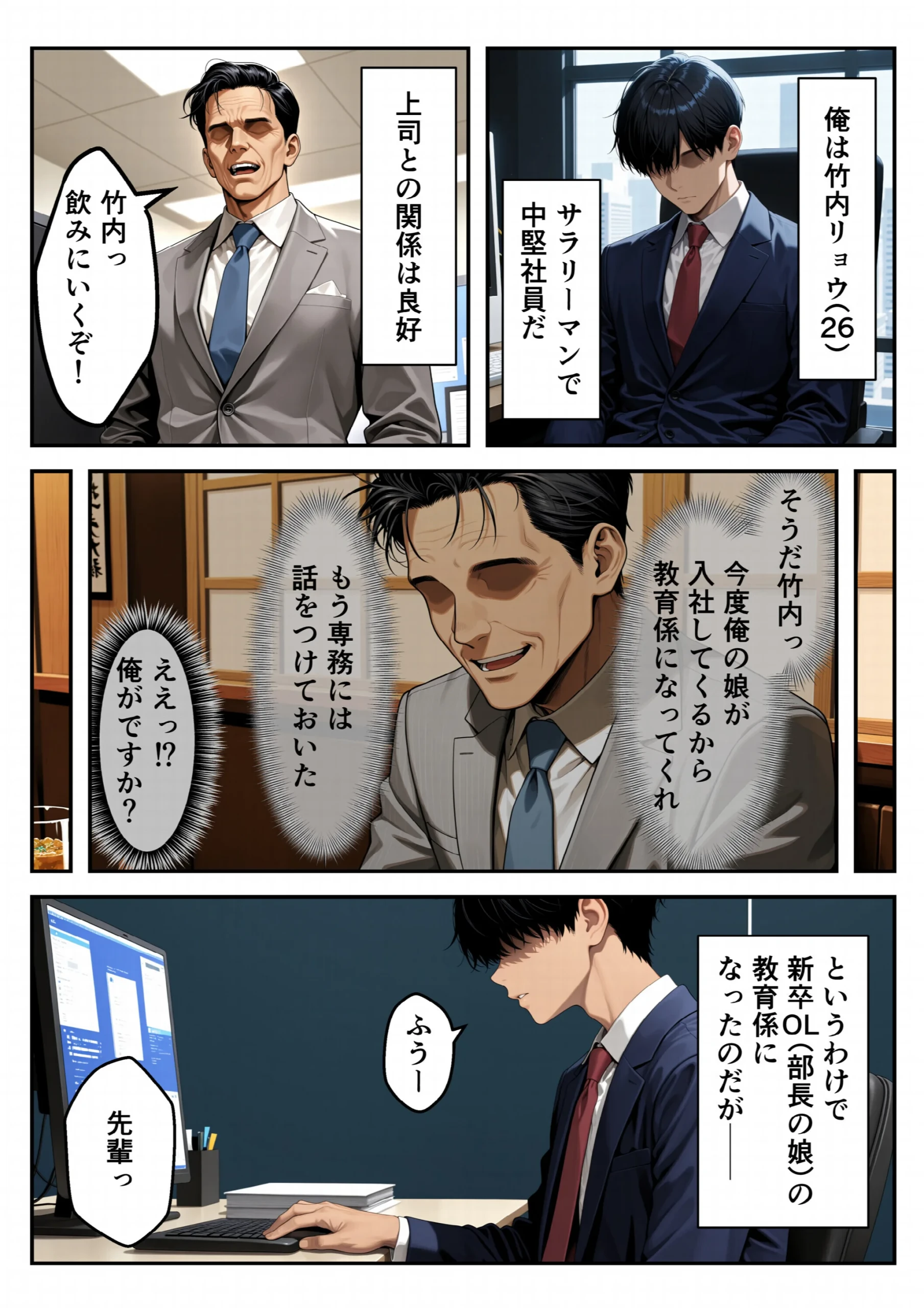 見た目120点の後輩新卒OLを教育するはずが逆に射精管理された（1）（単話）【モザイク版】