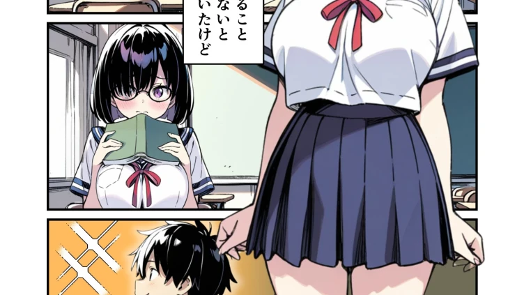 爆乳地味メガネが好きな男に沼パイを使って告白しそのままエッチする話（1）（単話）