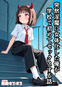 突然淫魔に女体化した俺が学校で初めてセックスする話