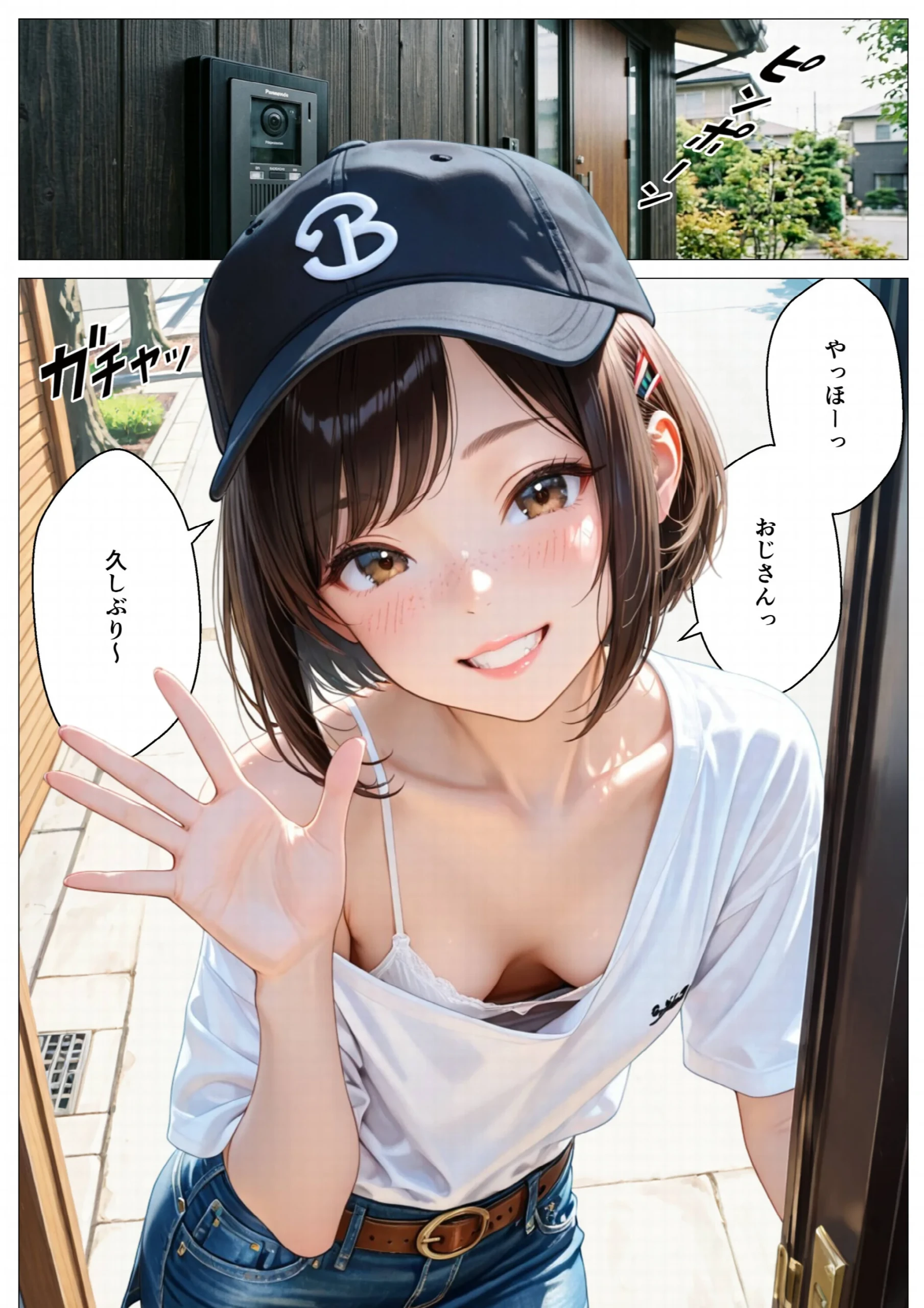 パンチラで誘惑してくるクソ生意気なそばかす姪っ子の弱みを握り調教した話（1）（単話）【モザイク版】