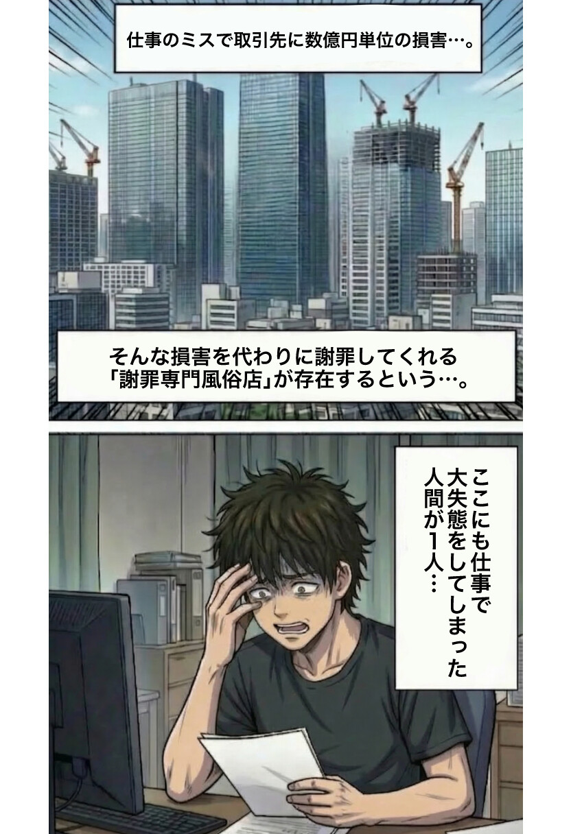 謝罪代行風俗店-あなたのミスを体で謝罪代行します-【棒消し修正版】