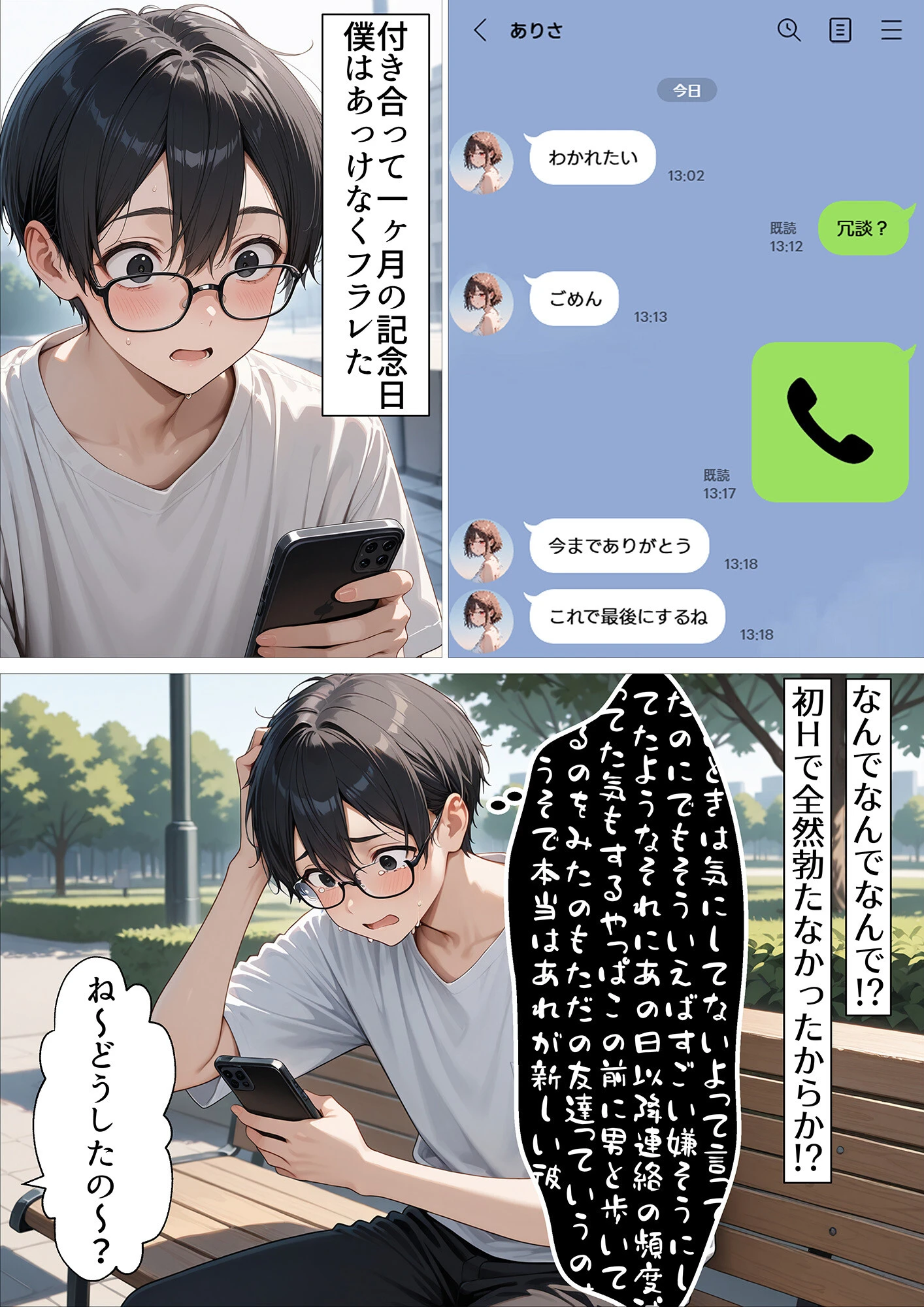 失恋したら生意気メスガキ少女と煽られわからされSEXできました。（1）（単話）【モザイク版】
