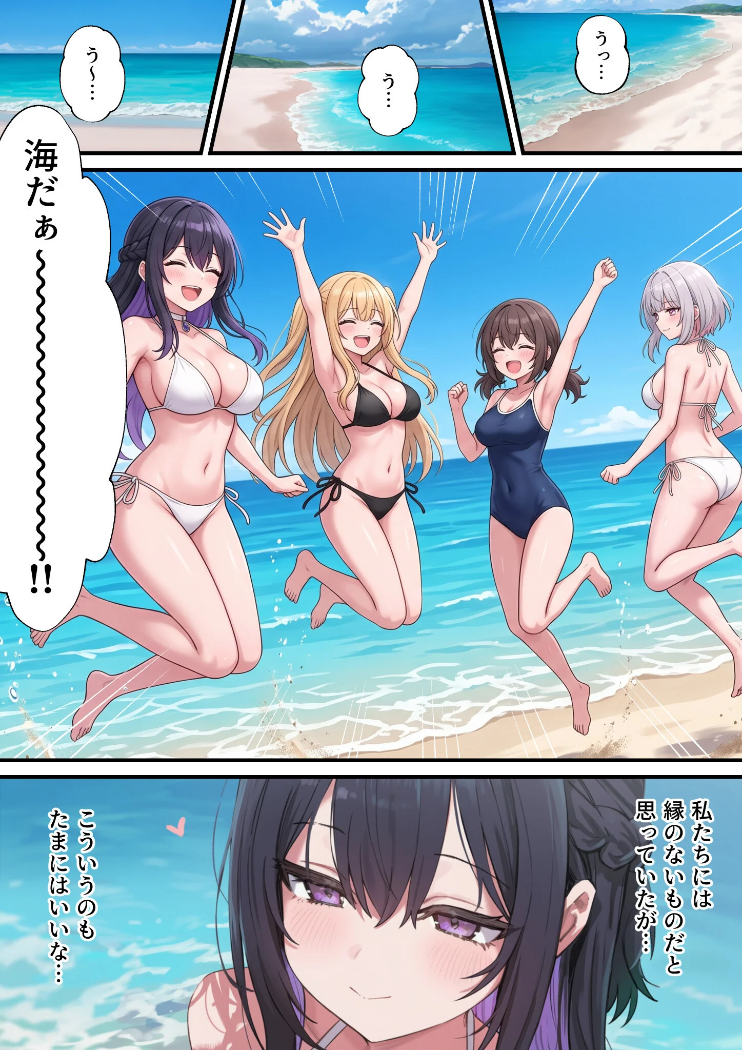 貞操美醜逆転世界3 真夏のビーチでギャルから逆ナン！？（1）（単話）【モザイク版】