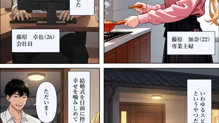結婚式前夜に… 白抜き修正版