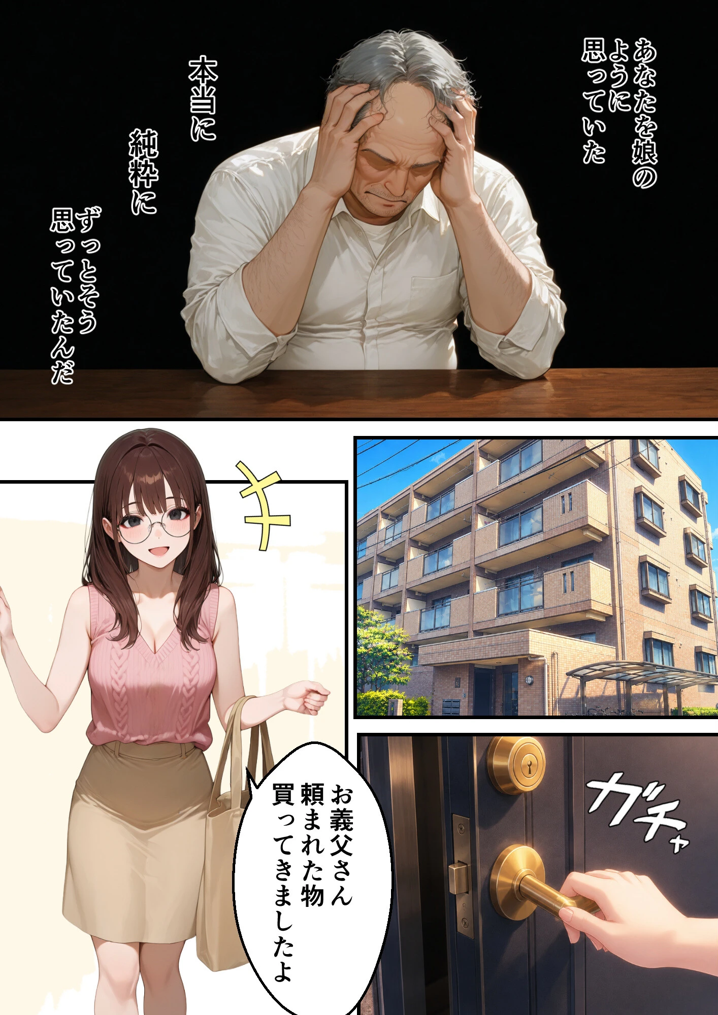 無防備な息子の嫁に裏切りの催〇アプリ・娘のように思っていた彼女をバニー電マで屈辱アクメさせてしまう義父の愛欲【白抜き修正版】