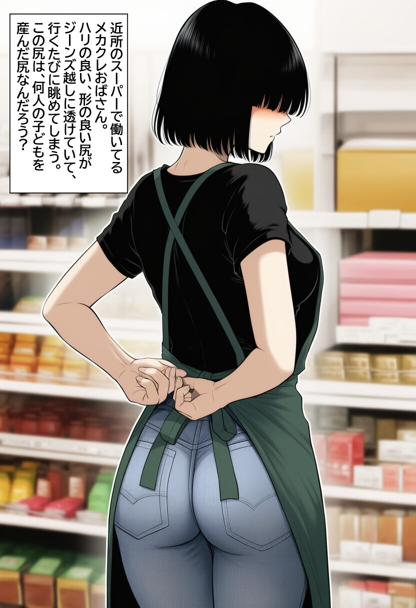 メカクレママを孕ませたい！メカクレ巨乳ママに無責任中出ししまくって孕ませる話。 モザイク版