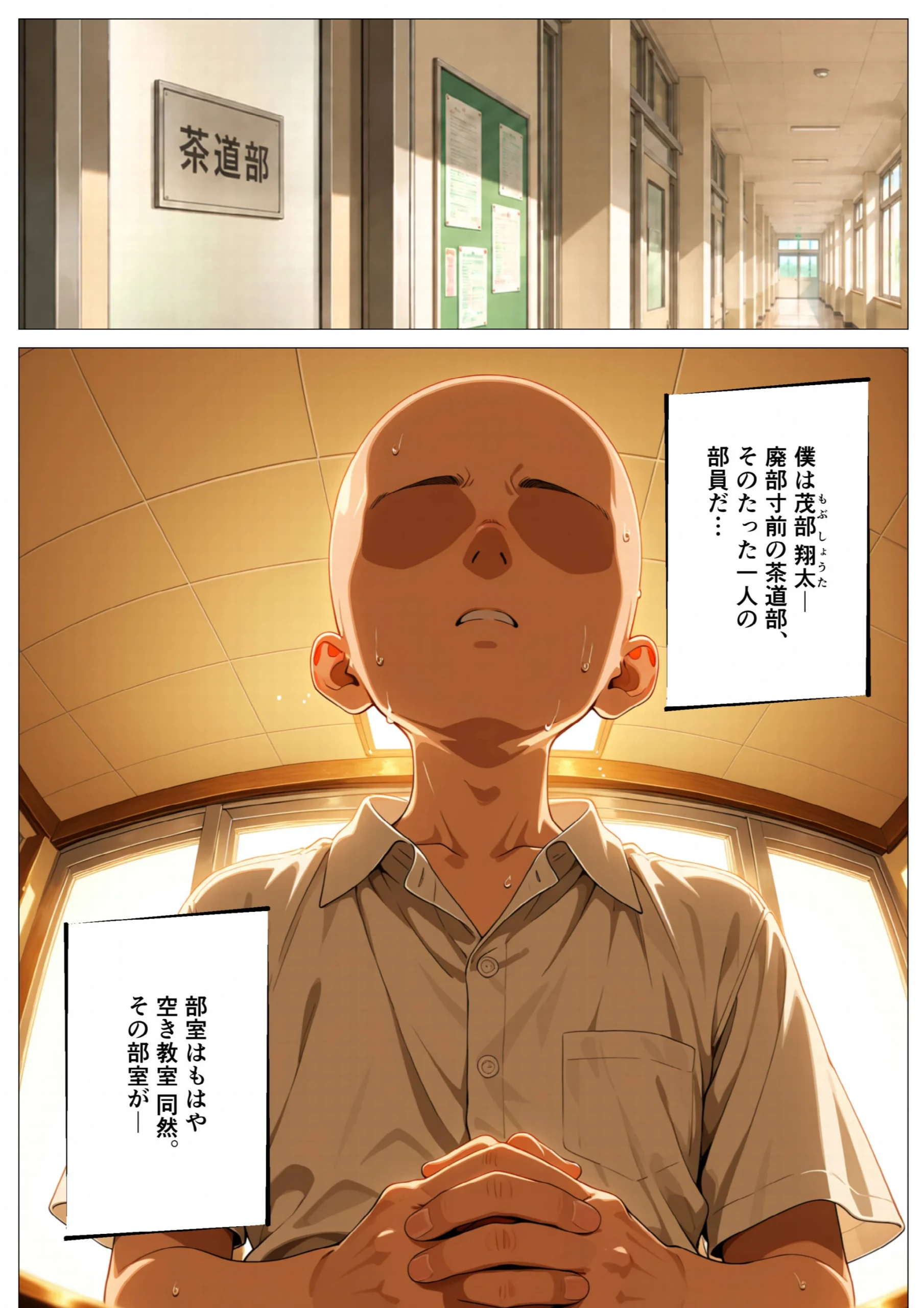 モブの俺、茶道部を占領され、一軍ギャル4人組の罰ゲーム対象になった話（1）（単話）【モザイク版】