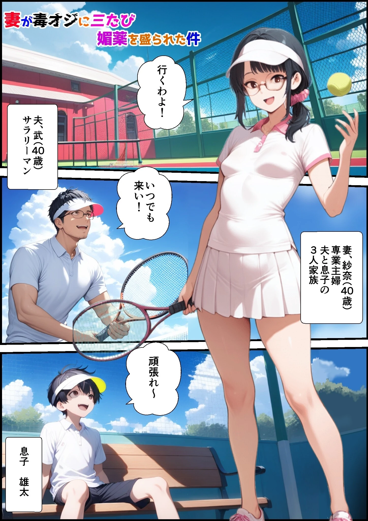 妻が毒オジに三たび媚薬を盛られた件（1）（単話）【モザイク版】