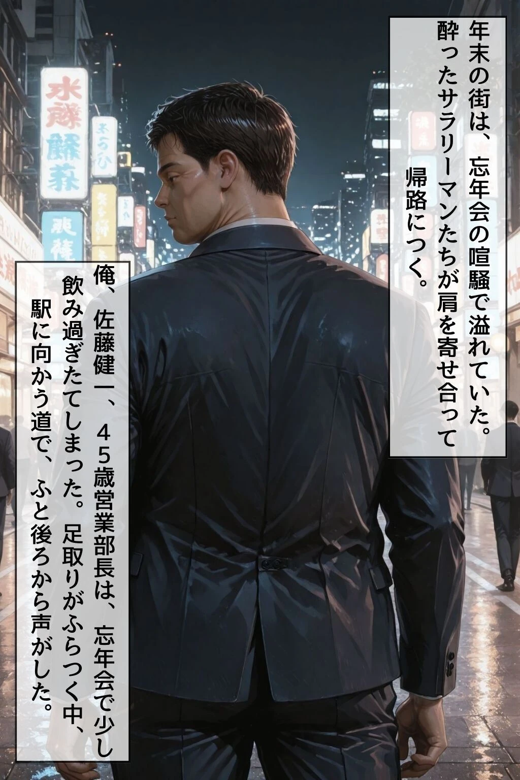 忘年会帰りに酔った勢いで後輩と禁断の合体【白抜き修正版】