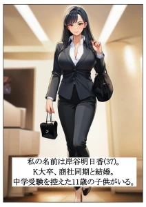 岸谷明日香(37)、卑劣教師に身体を捧げる。