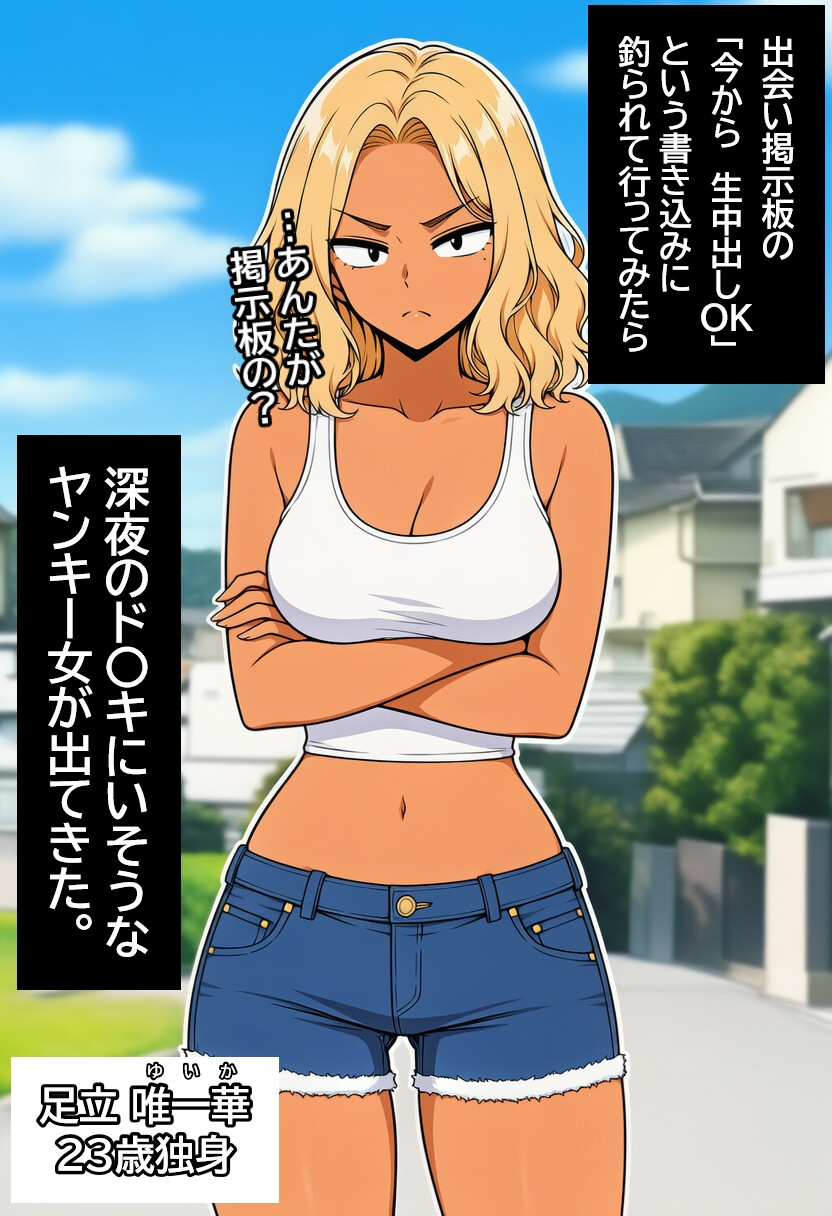 深夜のド〇キにいそうなヤンキー女を孕ませる。【白抜き修正版】