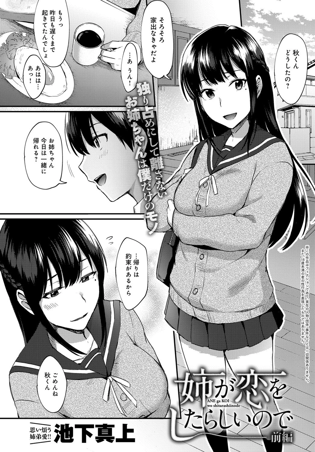 姉が恋をしたらしいので 前編ページ2