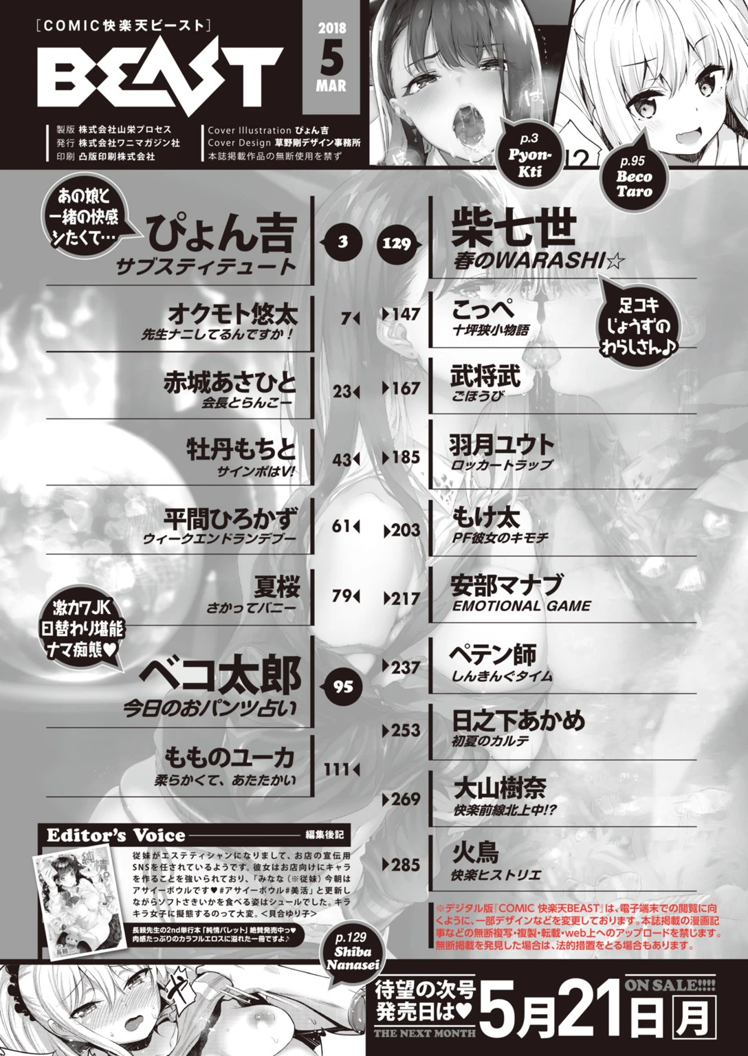 COMIC快楽天ビースト 2018年05月号ページ2