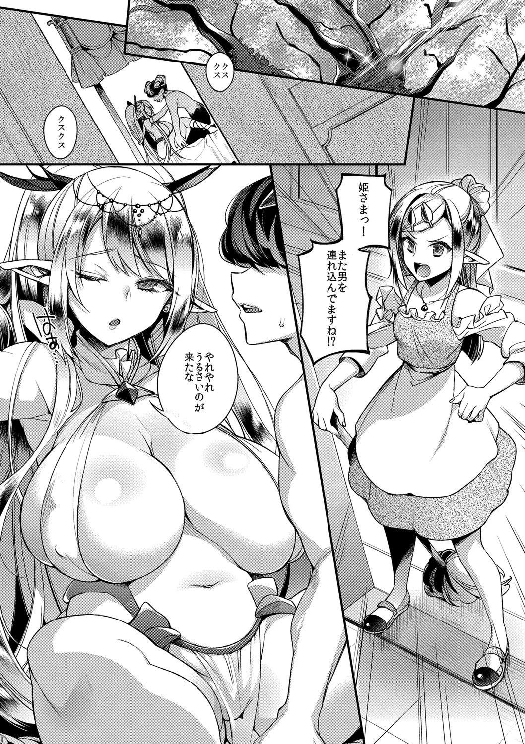ショタオークくんはエルフのお姫様を上手に孕ませられるかな?ページ2