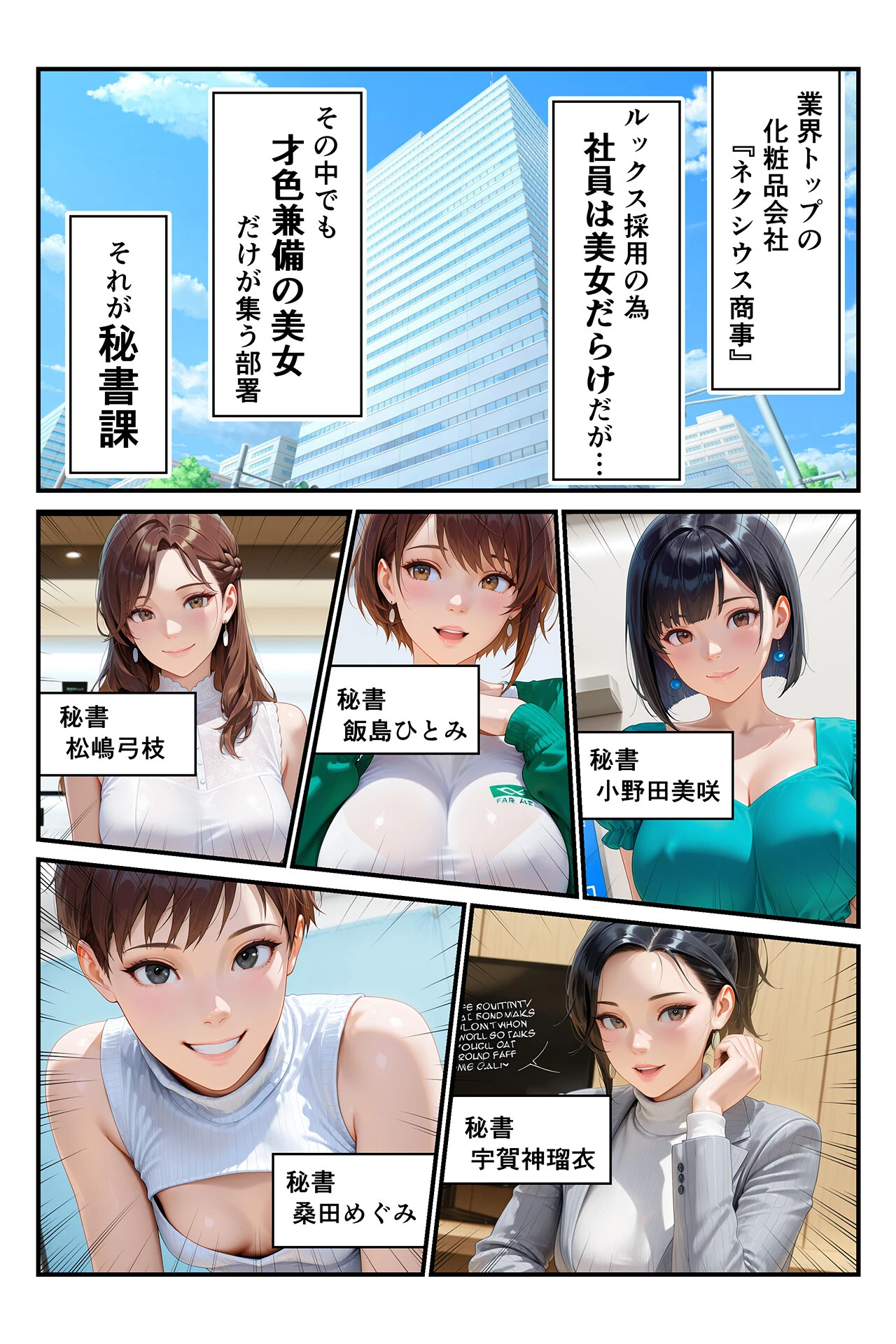 淫乱秘書室 淫靡な役員秘書の秘めた仕事6 巨乳ギャル秘書・清宮まりなページ2