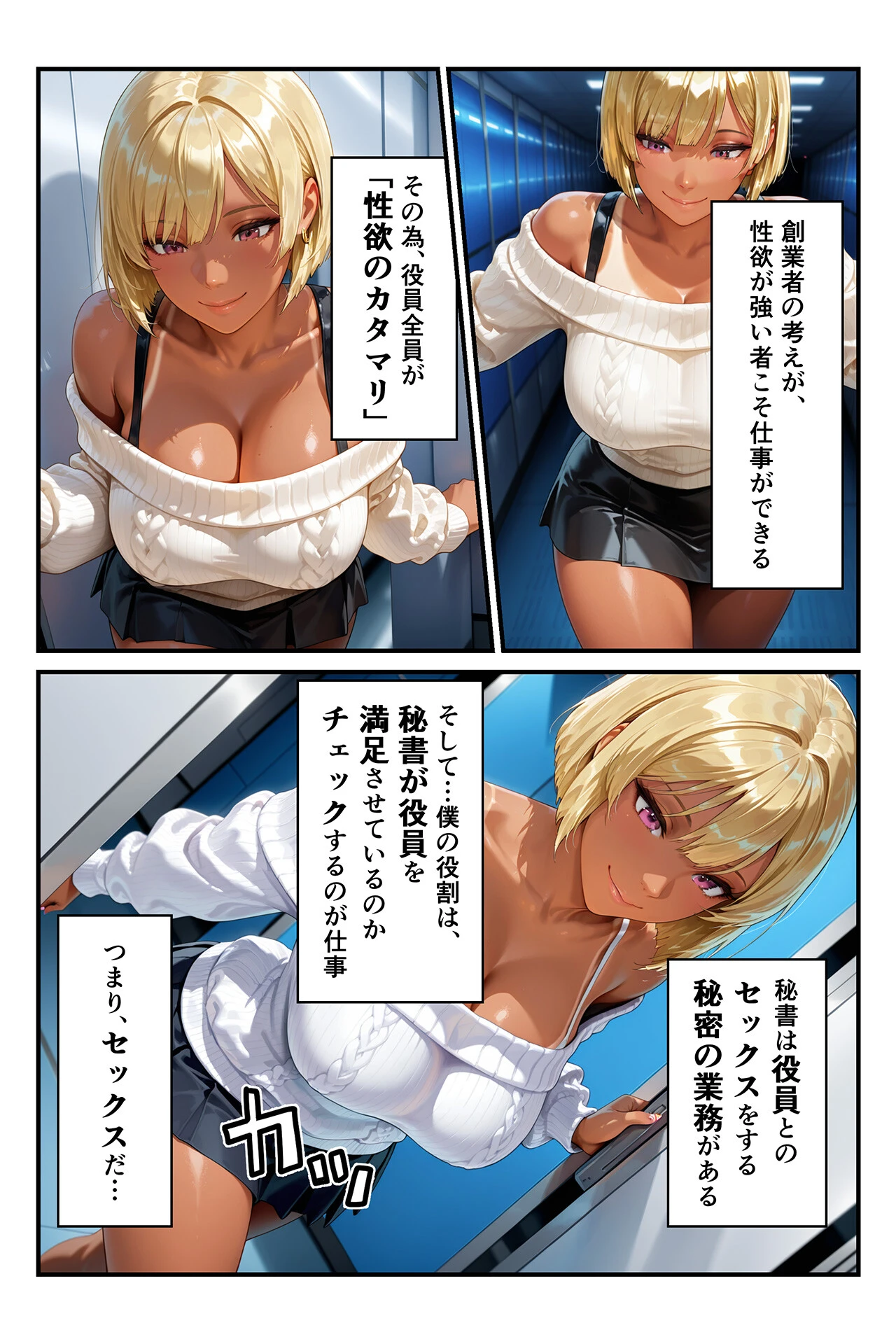淫乱秘書室 淫靡な役員秘書の秘めた仕事6 巨乳ギャル秘書・清宮まりなページ8