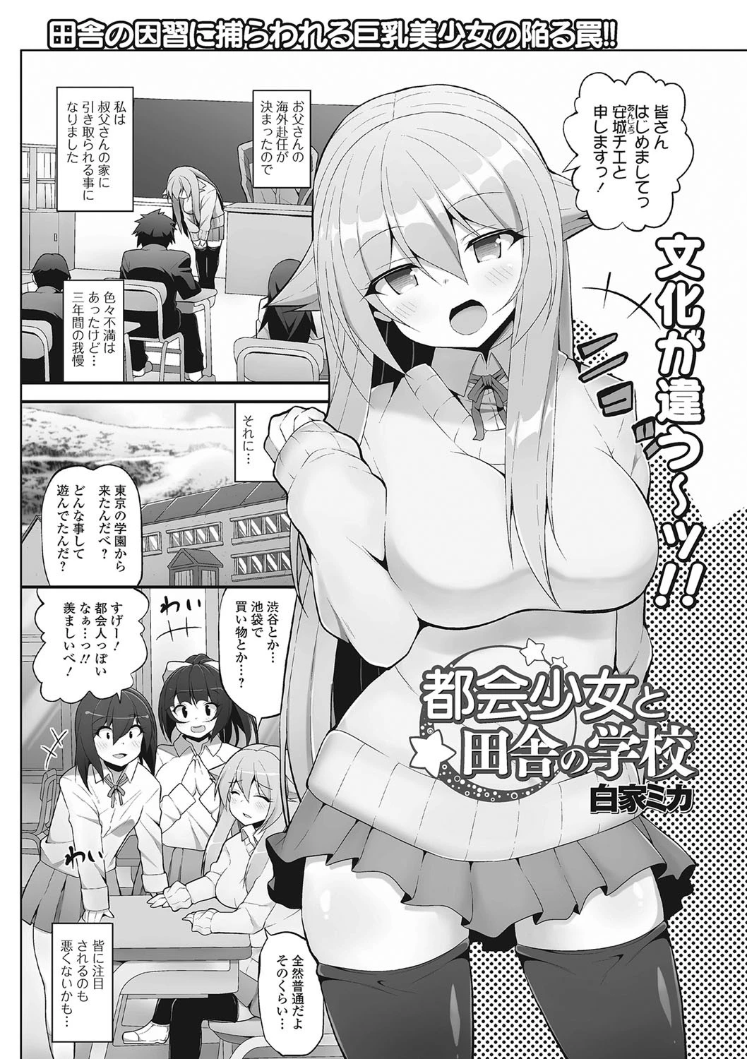 都会少女と田舎の学校