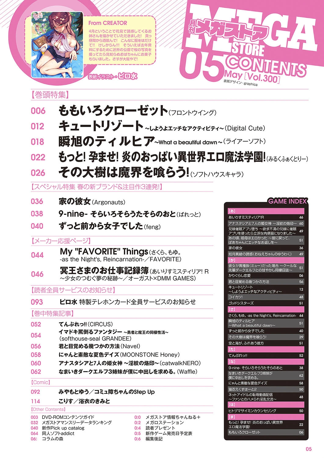 月刊メガストア 2018年5月号ページ3