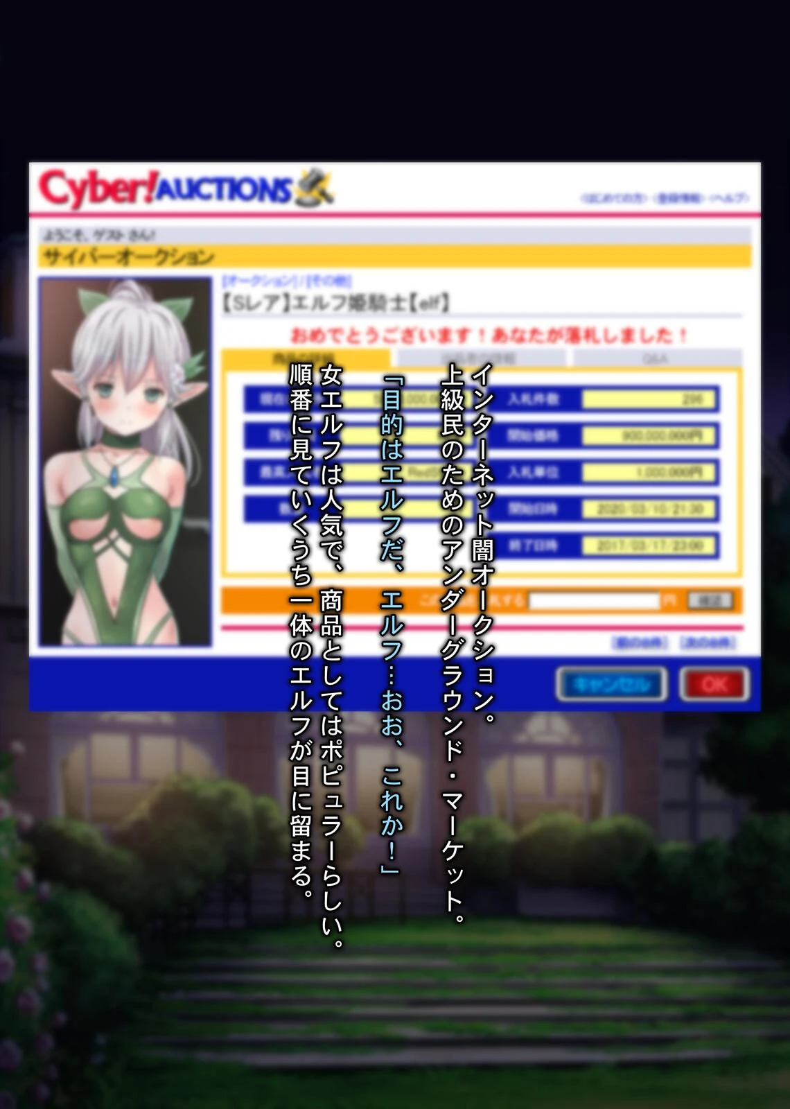 アングラネットオークション〜気高い姫騎士純潔エルフを異種姦目的で落札し無理矢理孕ませ種付セックスした結果www〜ページ5