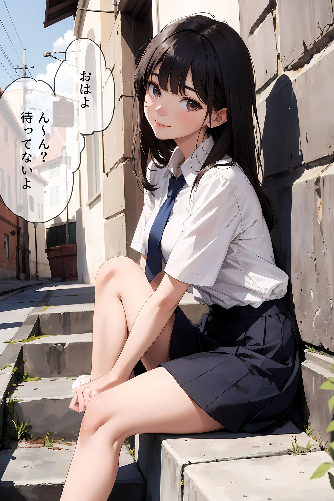 君と繋がった日〜制服少女〜処女で巨乳な彼女と童貞の僕 モザイク版ページ5