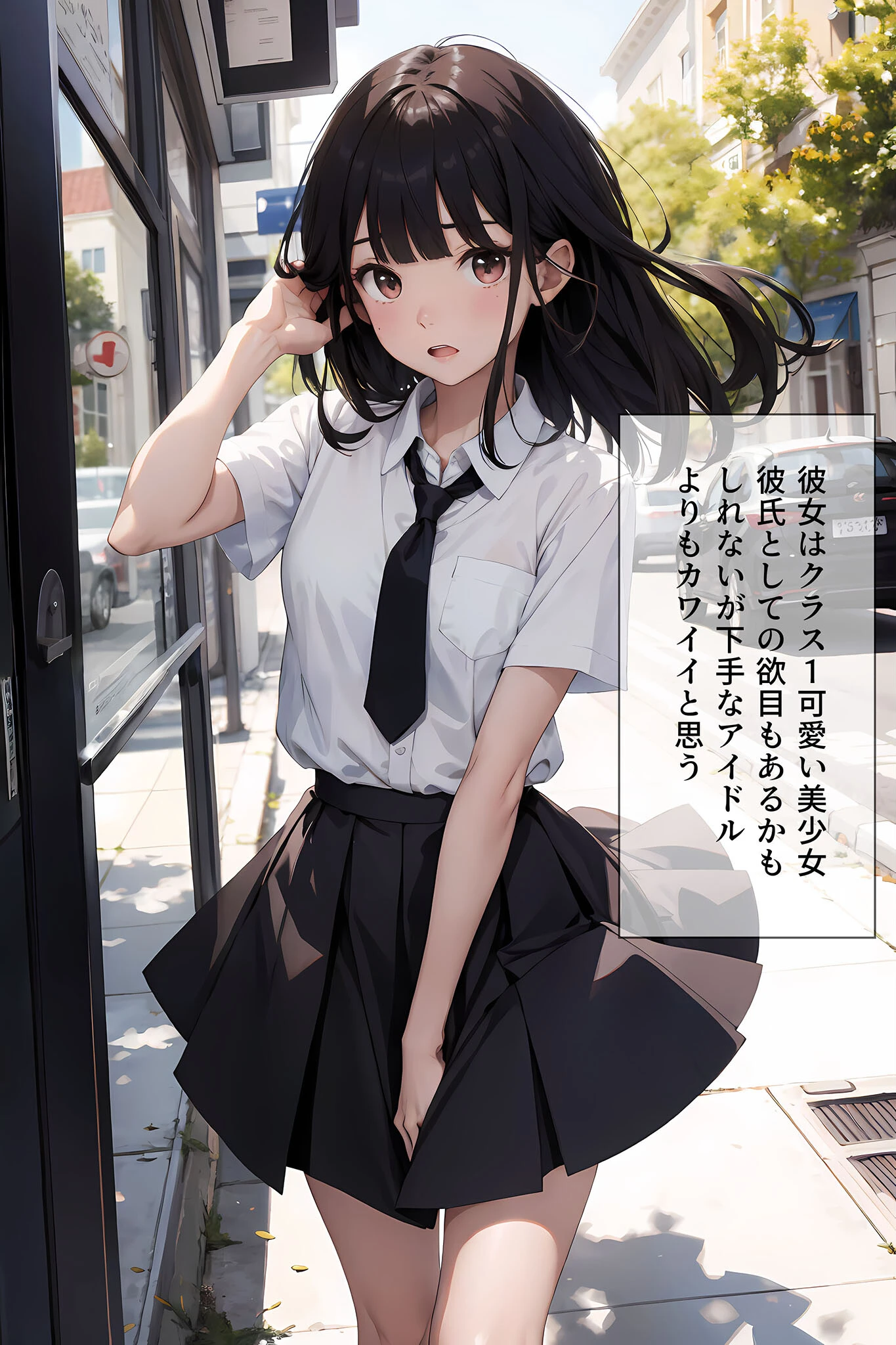 君と繋がった日〜制服少女〜処女で巨乳な彼女と童貞の僕 モザイク版ページ6