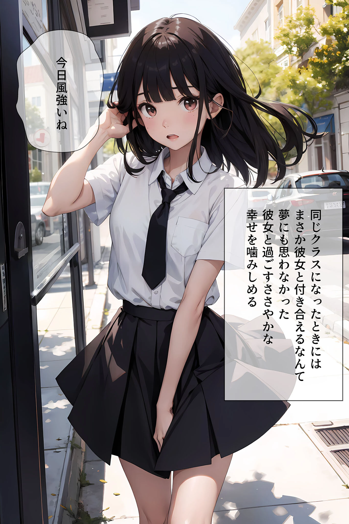 君と繋がった日〜制服少女〜処女で巨乳な彼女と童貞の僕 モザイク版ページ7