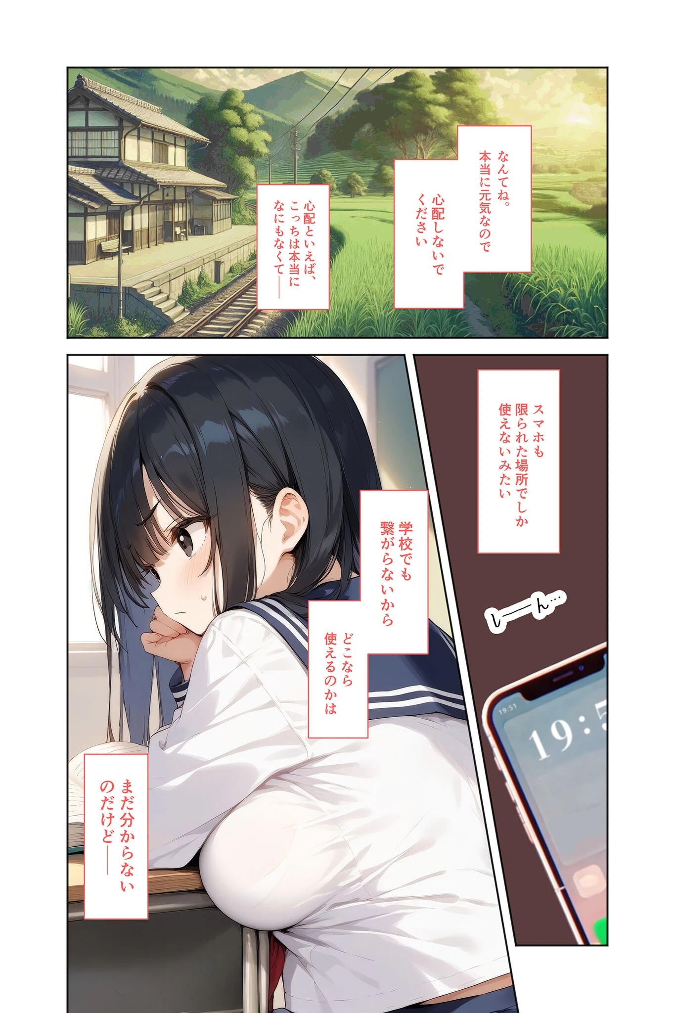 淫習村からの手紙 第1話 〜雌開き〜 モザイク版ページ4
