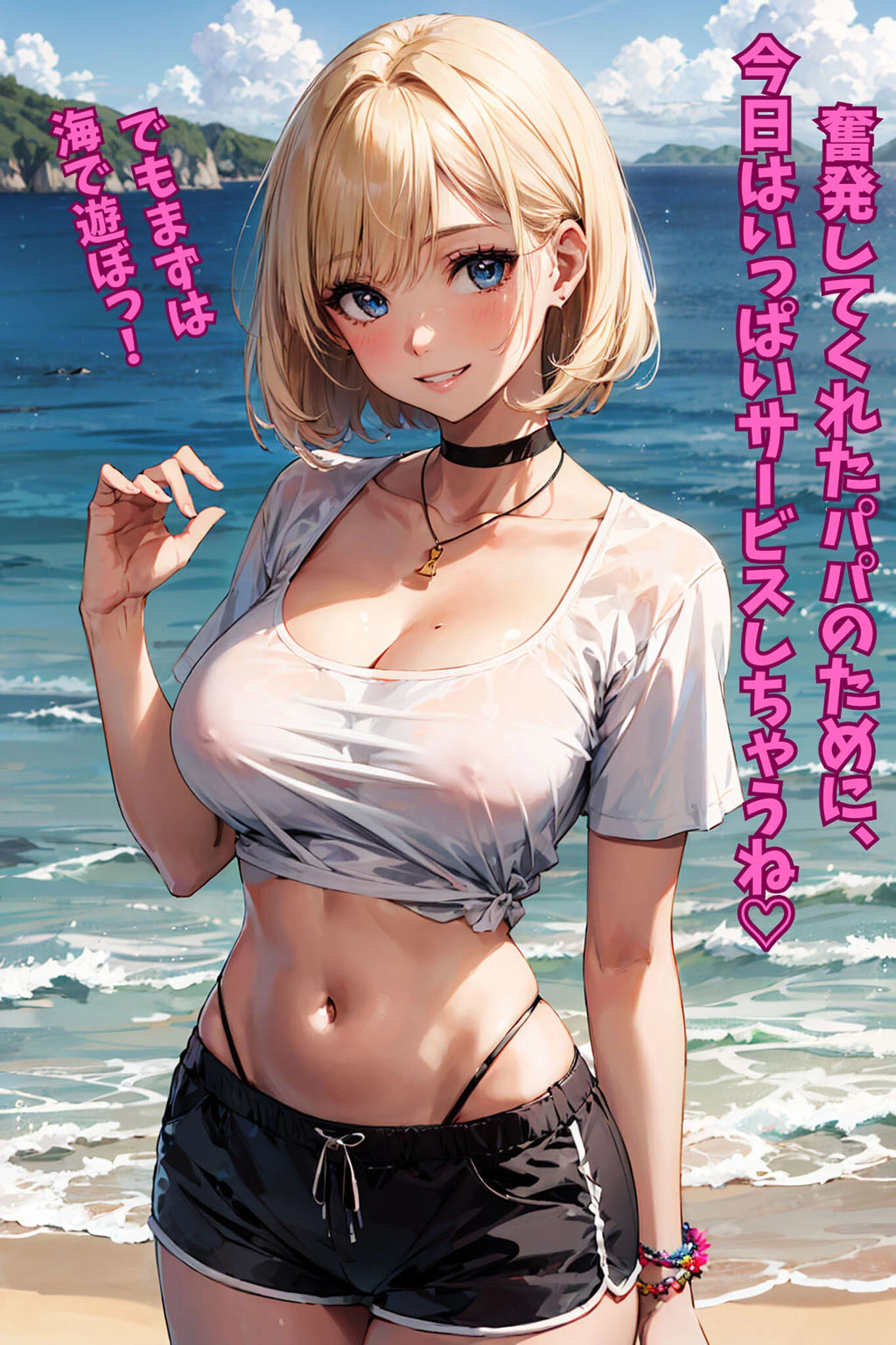 パパ活金髪ギャルと南の島で●●旅行のはずが、淫乱痴女すぎて、生ハメ大乱交になった話 モザイク版ページ5
