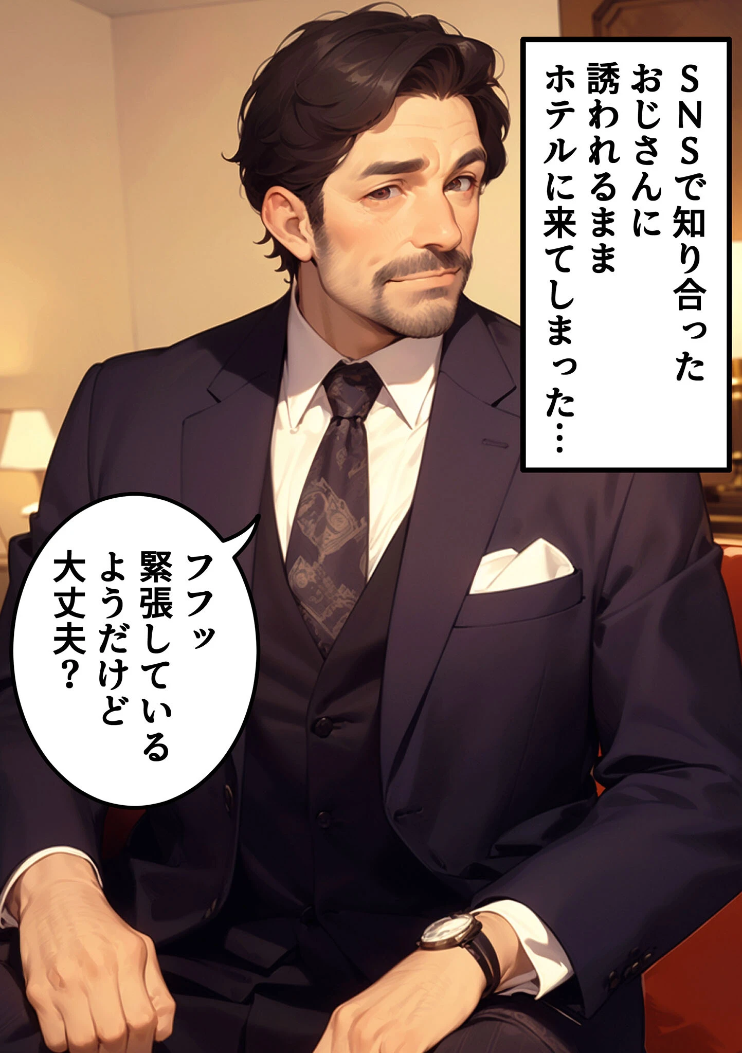 みのり（●●）初めてのパパ活 モザイク版ページ7