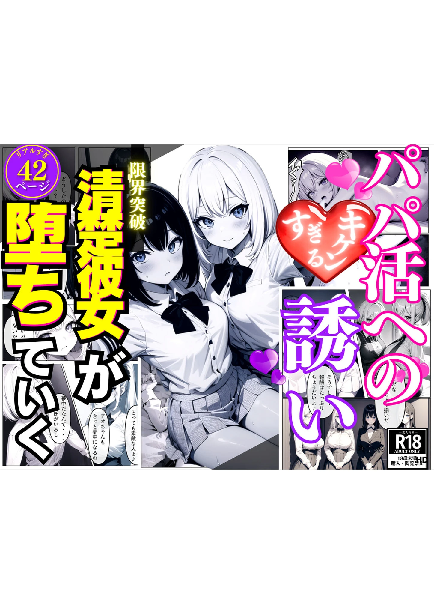パパ活へのキケンすぎる誘い 清楚彼女が堕ちていく モザイク版ページ3