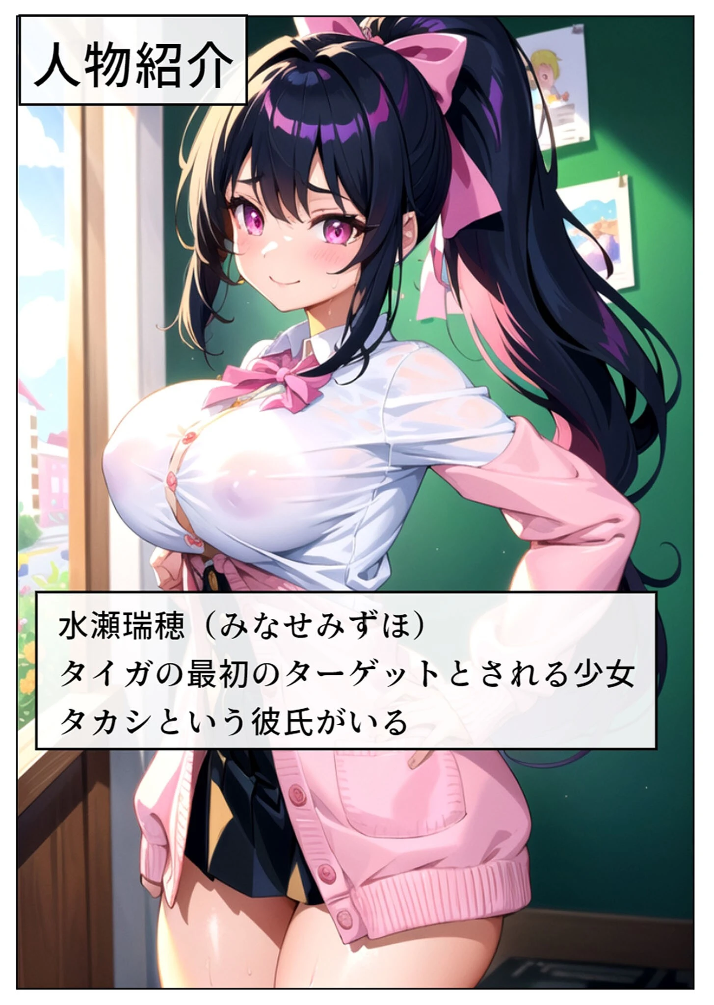 巨乳女子がヤリチン転校生に寝取られる 淫らに変えられる彼女-水瀬瑞穂編- モザイク版ページ4