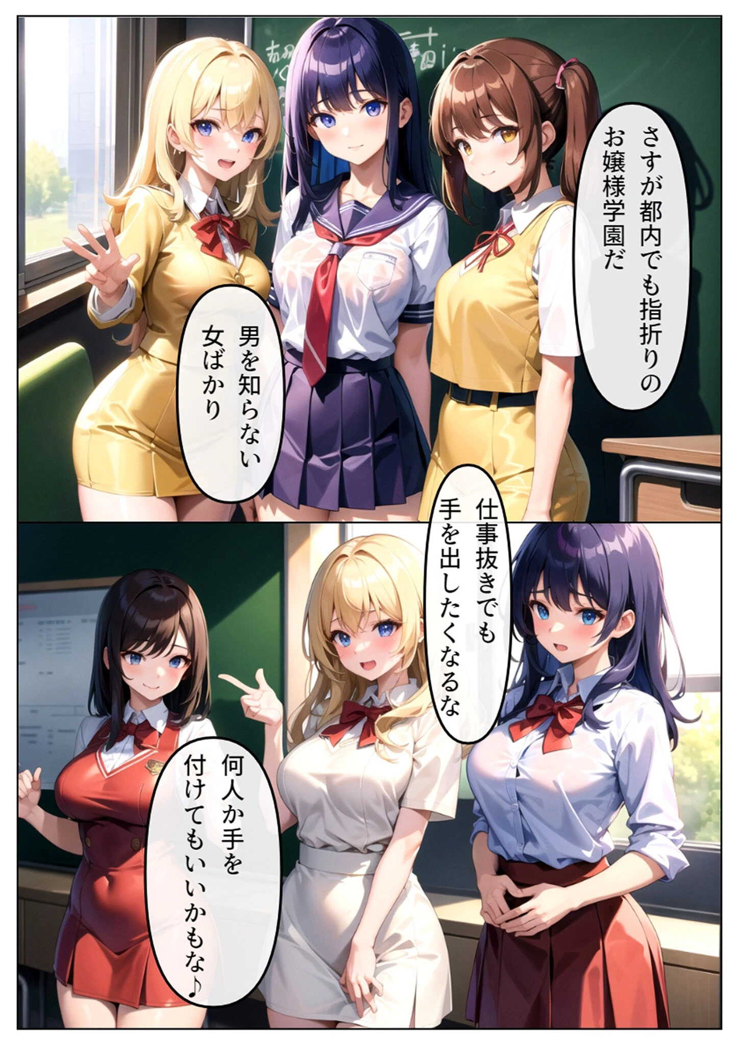 狙われた学園 清純な乙女が淫らに堕ちていく モザイク版ページ4
