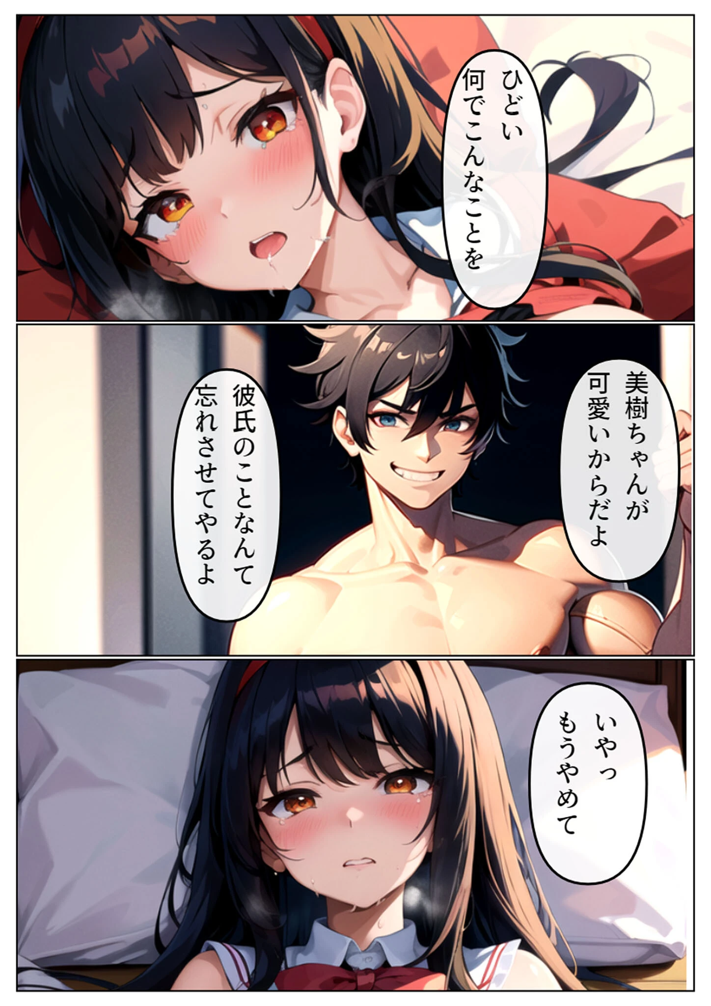 清純彼女がヤリチン男に堕とされる モザイク版ページ7