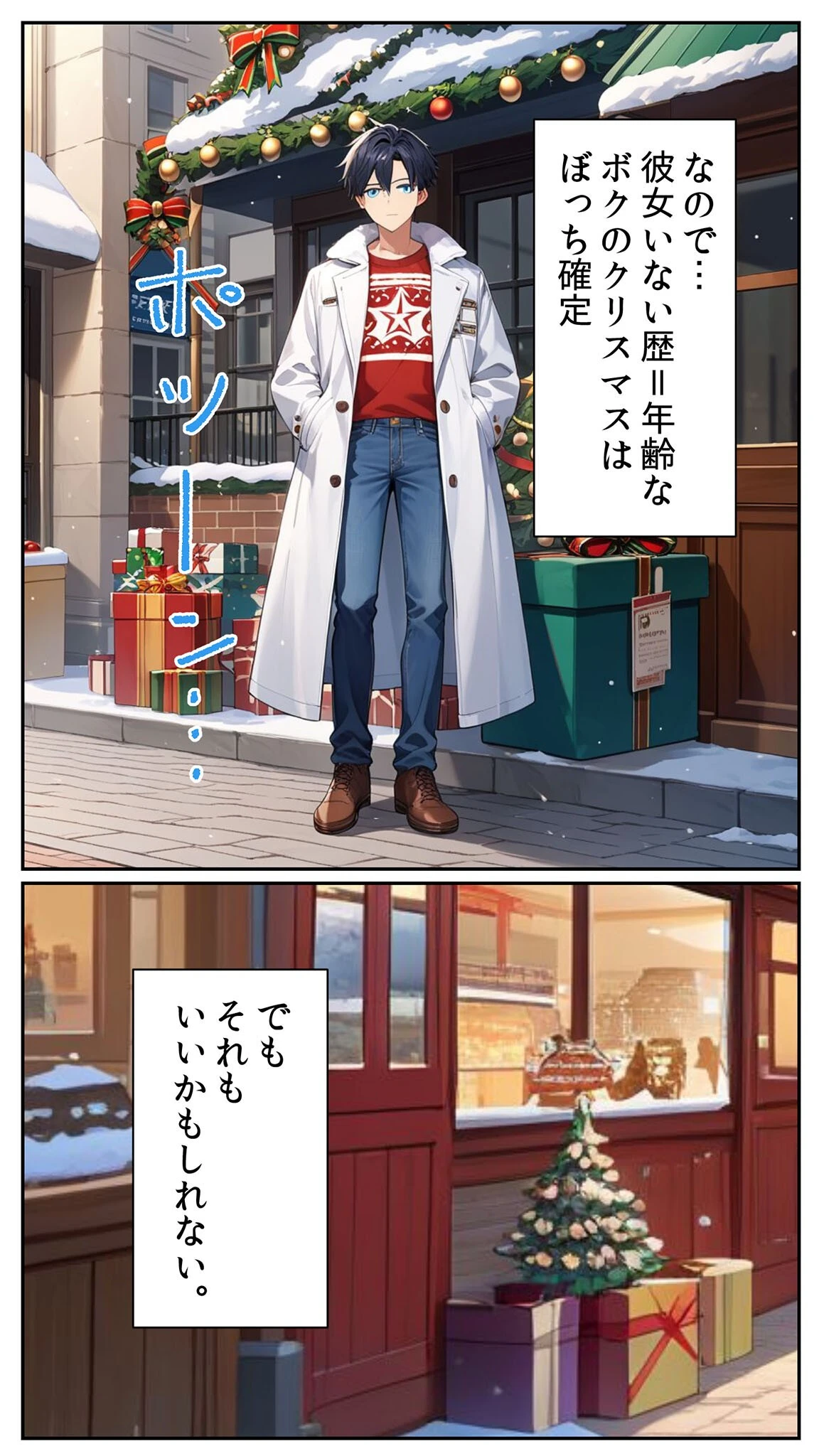 クリスマスぼっちを覚悟したボクが何故か姉の友人に童貞を奪われた話 モザイク版ページ4