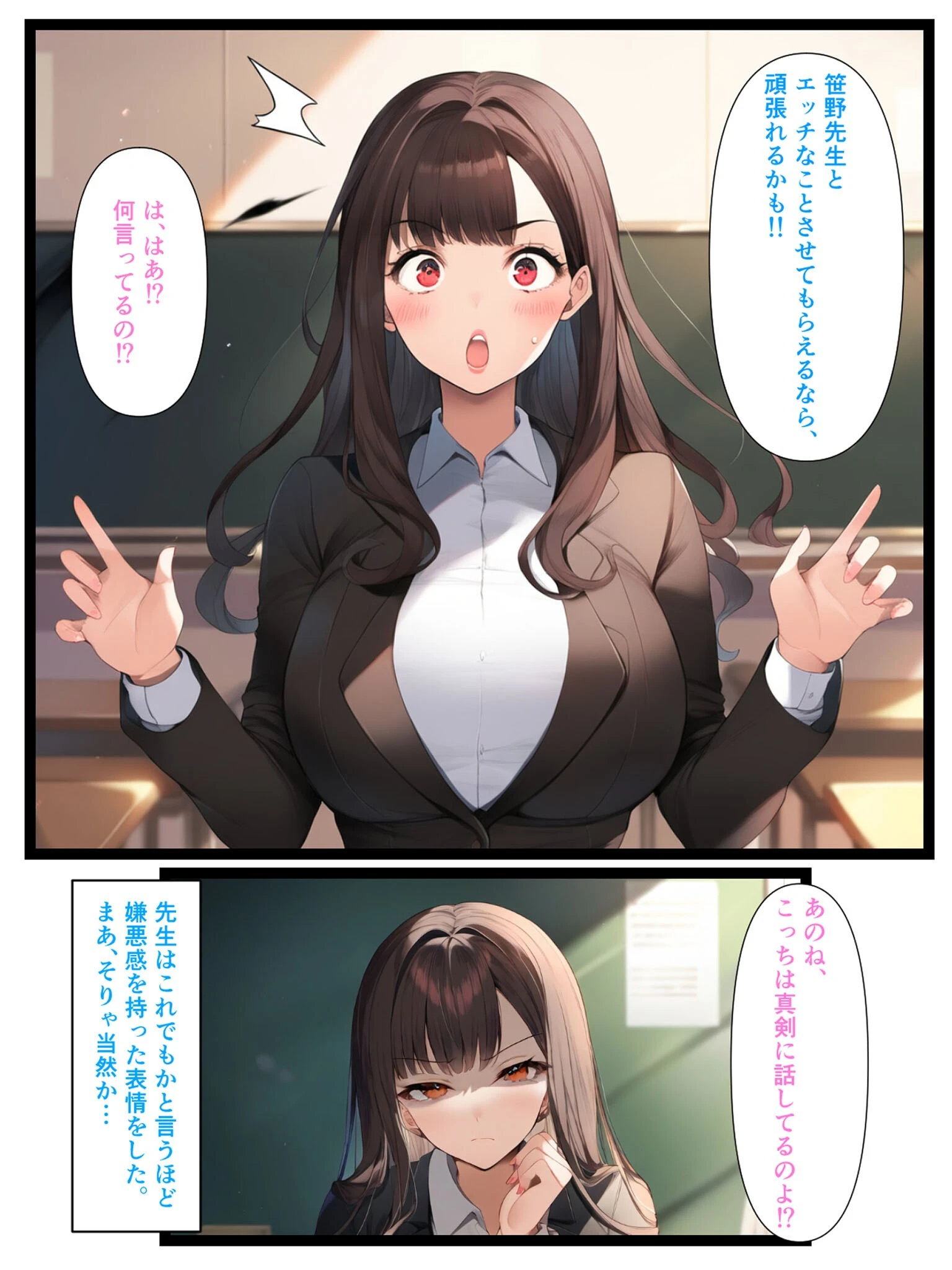アラサー巨乳美人教師とご褒美らぶらぶえっちする話 モザイク版ページ5