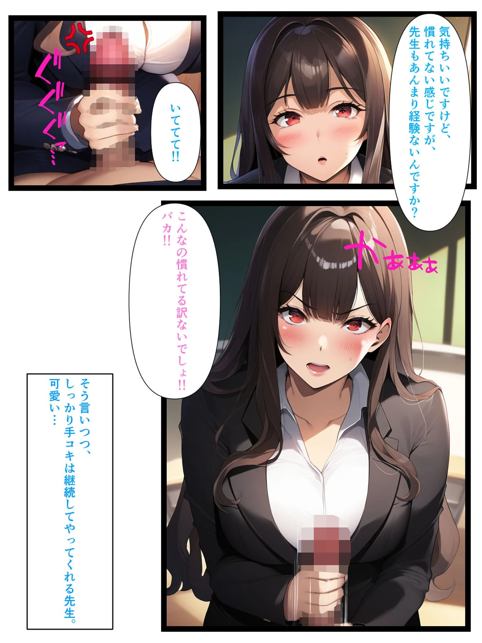 アラサー巨乳美人教師とご褒美らぶらぶえっちする話 モザイク版ページ6