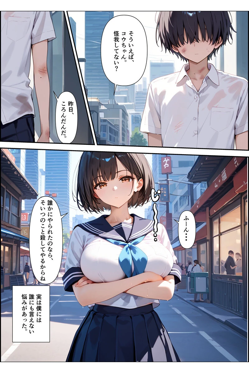 全2作収録 ボクを守るために不良の性●●になっても絶対に堕ちないカノジョ モザイク版ページ8