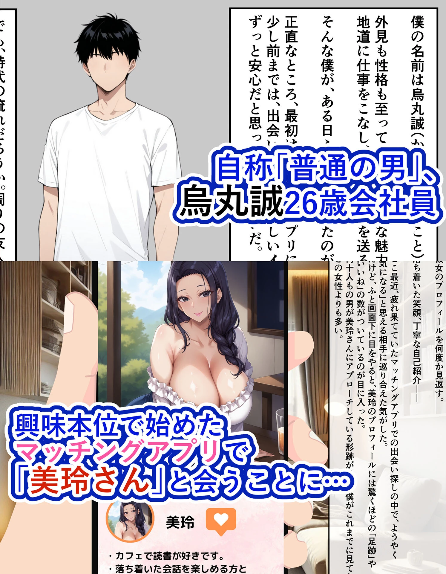 マッチングアプリで出会った人妻たちをクズ夫から奪い幸せにするお話1 モザイク版ページ3